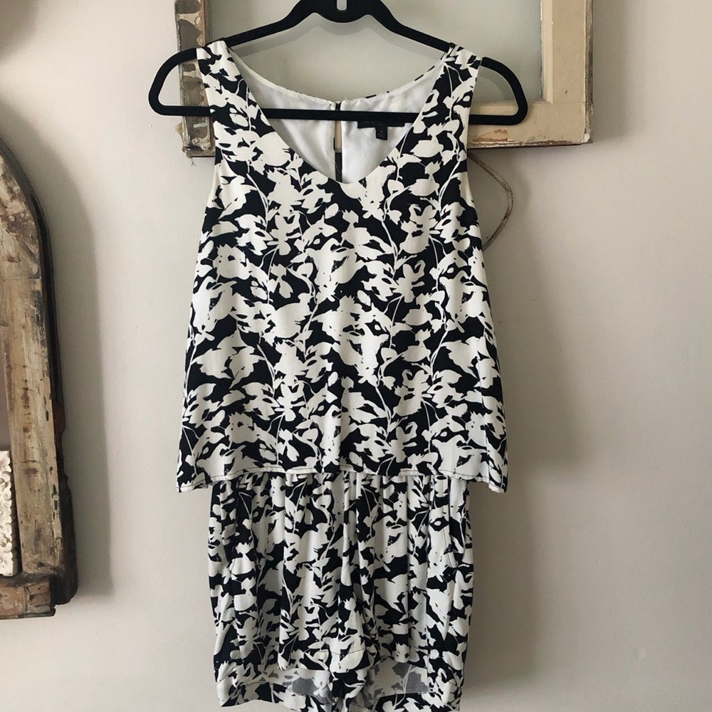 Short patterned romper